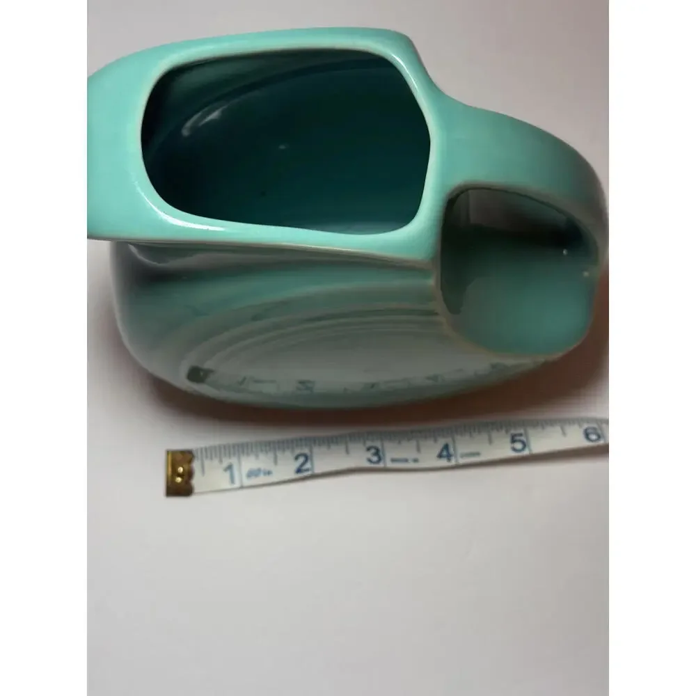 VINTAGE Fiestaware‎ Turquoise Juice Pitcher Retired 28 oz Small Disc Pitcher